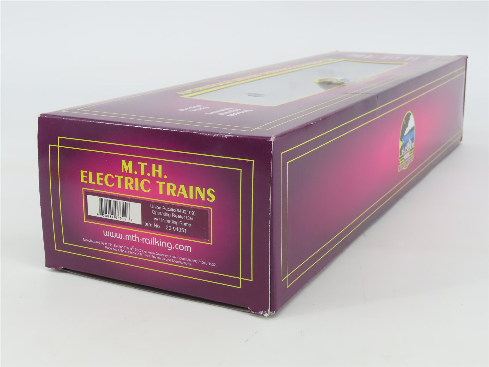 O Gauge 3-Rail MTH 20-94051 UP Union Pacific Operating Reefer #462199 w/ Ramp