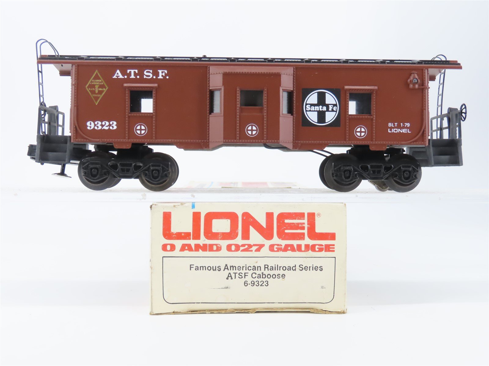 O Gauge 3-Rail Lionel 6-9323 ATSF Santa Fe Caboose #9323 w/Lighting
