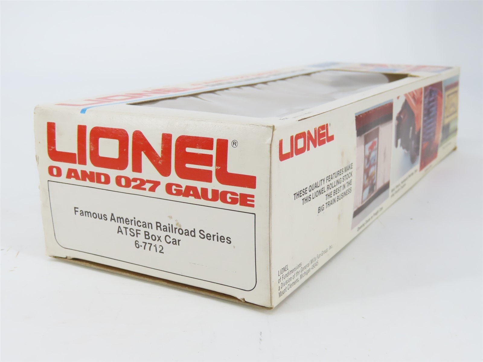 O Gauge 3-Rail Lionel 6-7712 ATSF Santa Fe Ship Santa Fe all the Way Boxcar 7712