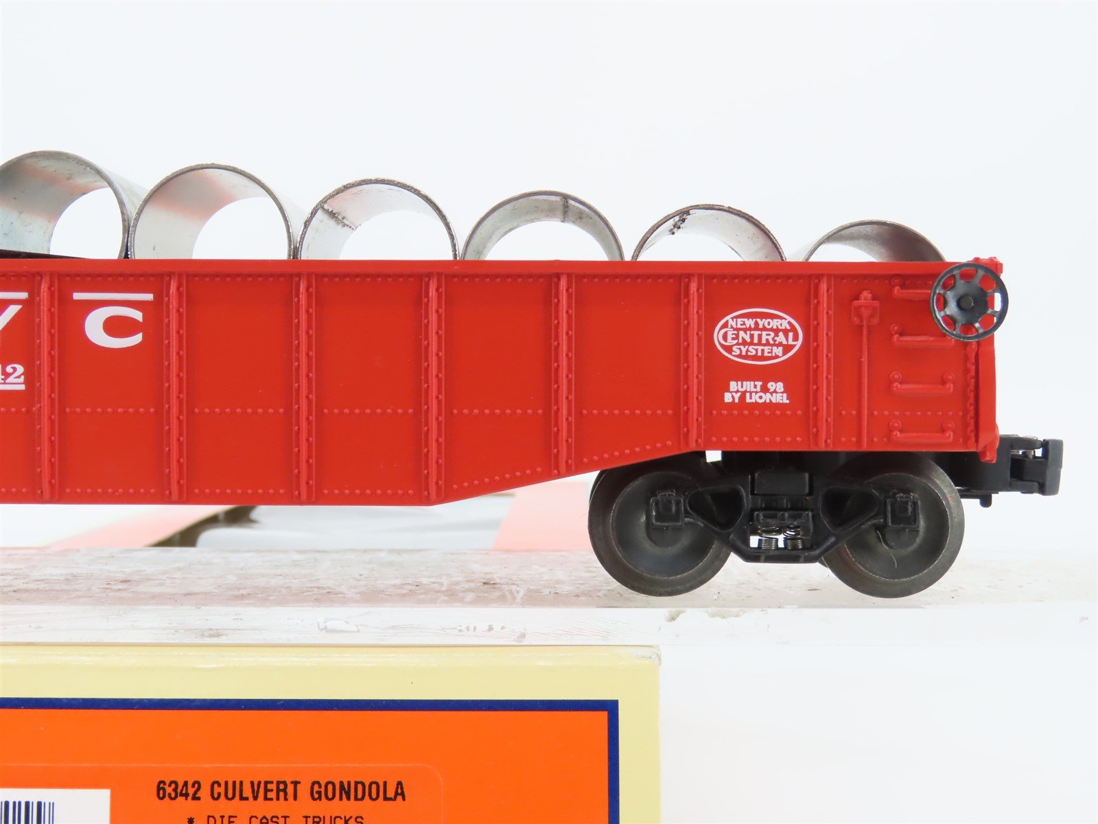 O Gauge 3-Rail Lionel 6-19429 NYC New York Central Culvert Gondola #6342