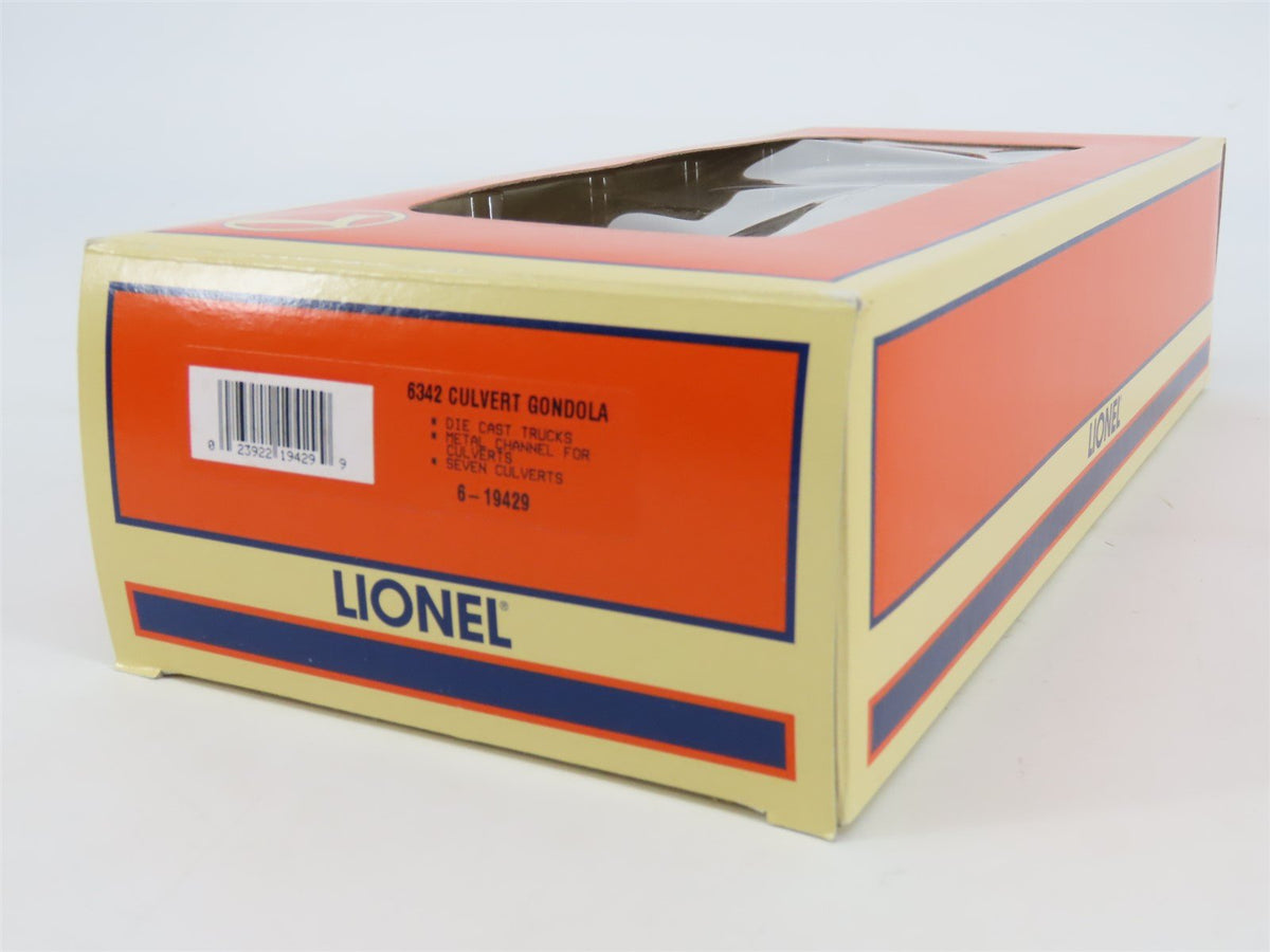 O Gauge 3-Rail Lionel 6-19429 NYC New York Central Culvert Gondola #6342