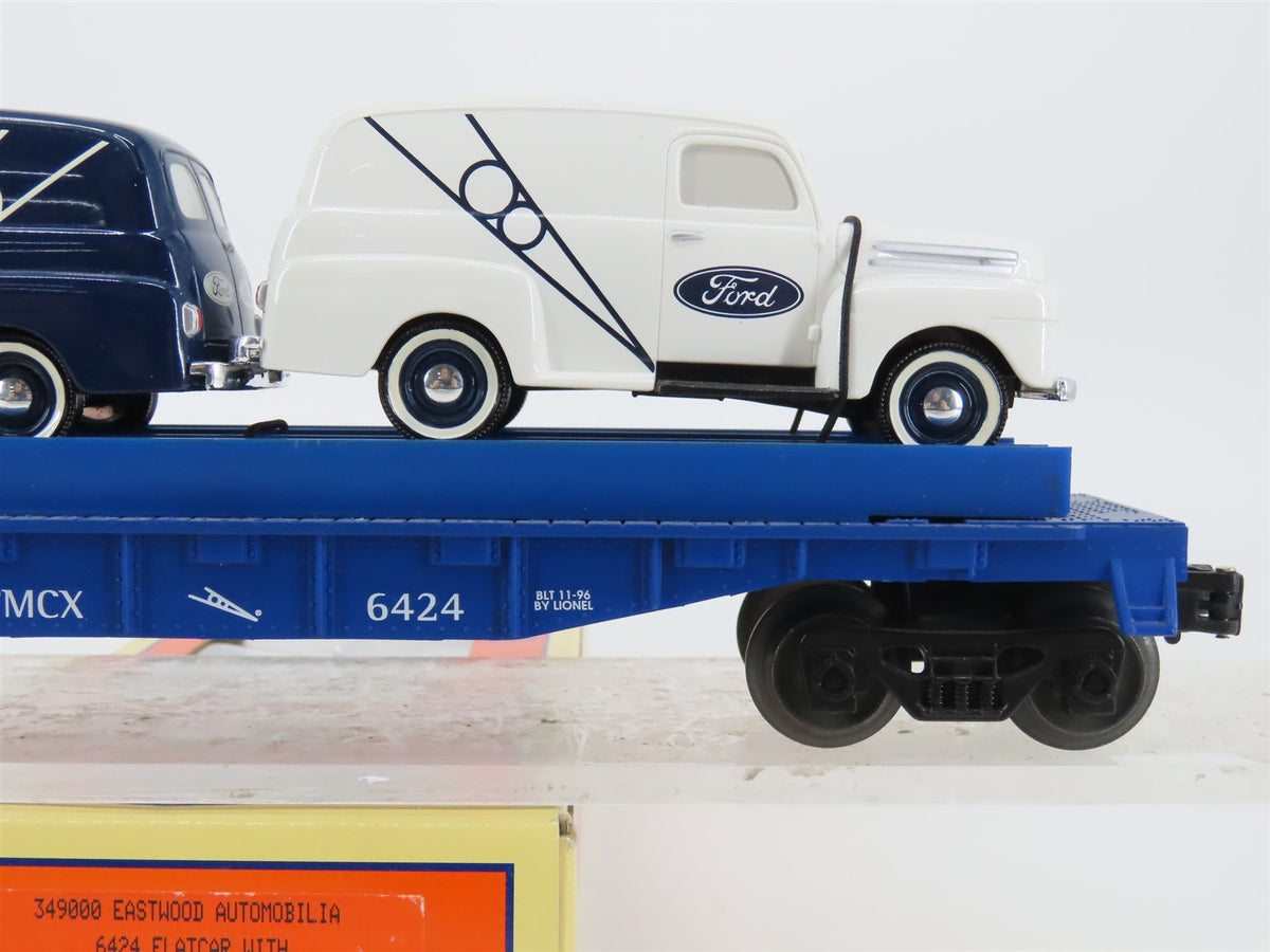 O Gauge 3-Rail Lionel 6-16985 FMCX Eastwood Flat Car #6424 w/ Ford Trucks