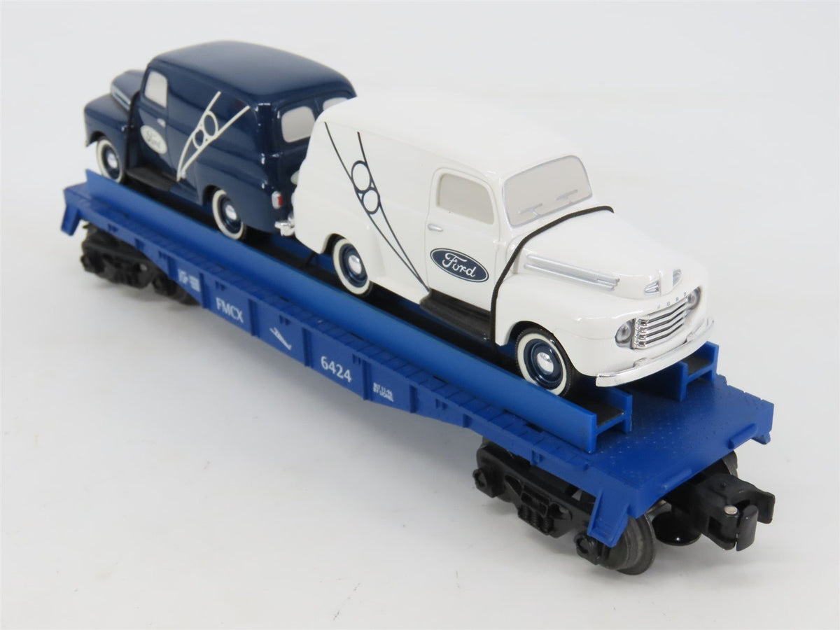 O Gauge 3-Rail Lionel 6-16985 FMCX Eastwood Flat Car #6424 w/ Ford Trucks