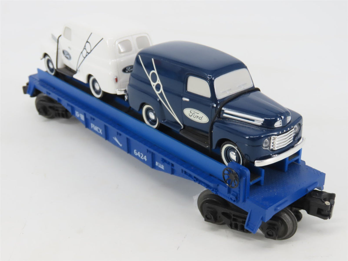 O Gauge 3-Rail Lionel 6-16985 FMCX Eastwood Flat Car #6424 w/ Ford Trucks