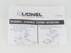O 1/48 Scale Lionel Kit #6-12706 Barrel Loader Building