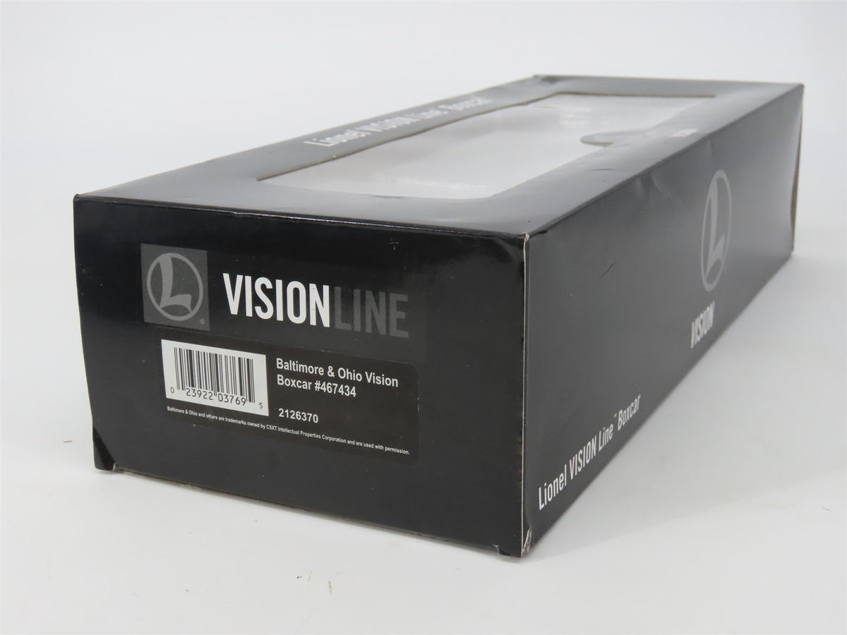 O Gauge 3-Rail Lionel Vision Line 2126370 B&amp;O Time Saver Service Box Car #467434