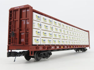 O Gauge 3-Rail MTH 20-95351 UP Center Beam Flat Car 273603 w/ Lumber Load 2-Pack