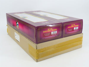 O Gauge 3-Rail MTH 20-95351 UP Center Beam Flat Car 273603 w/ Lumber Load 2-Pack