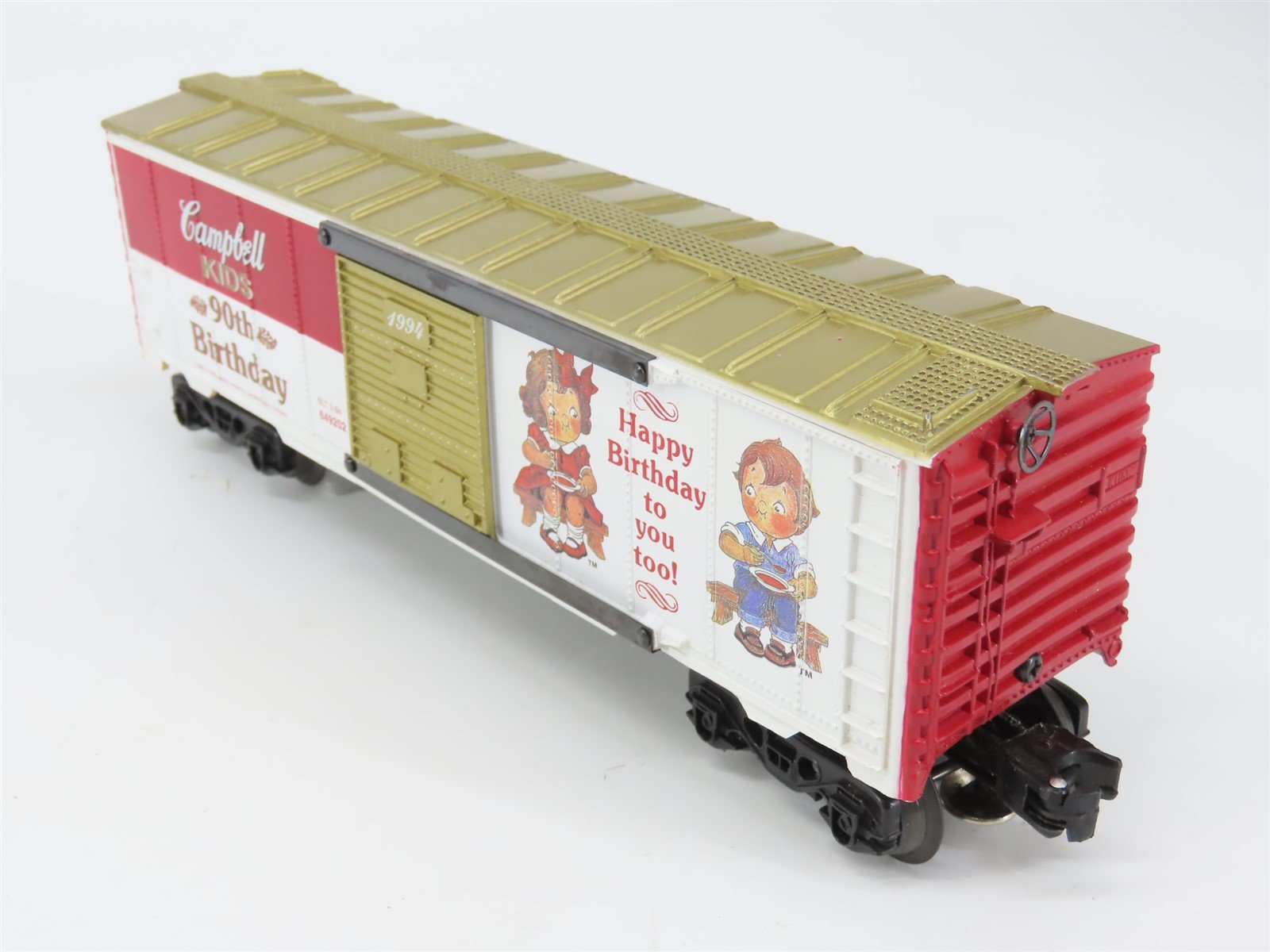 O Gauge 3-Rail K-Line K649202 Campbell Kids 90th Birthday Boxcar 1994