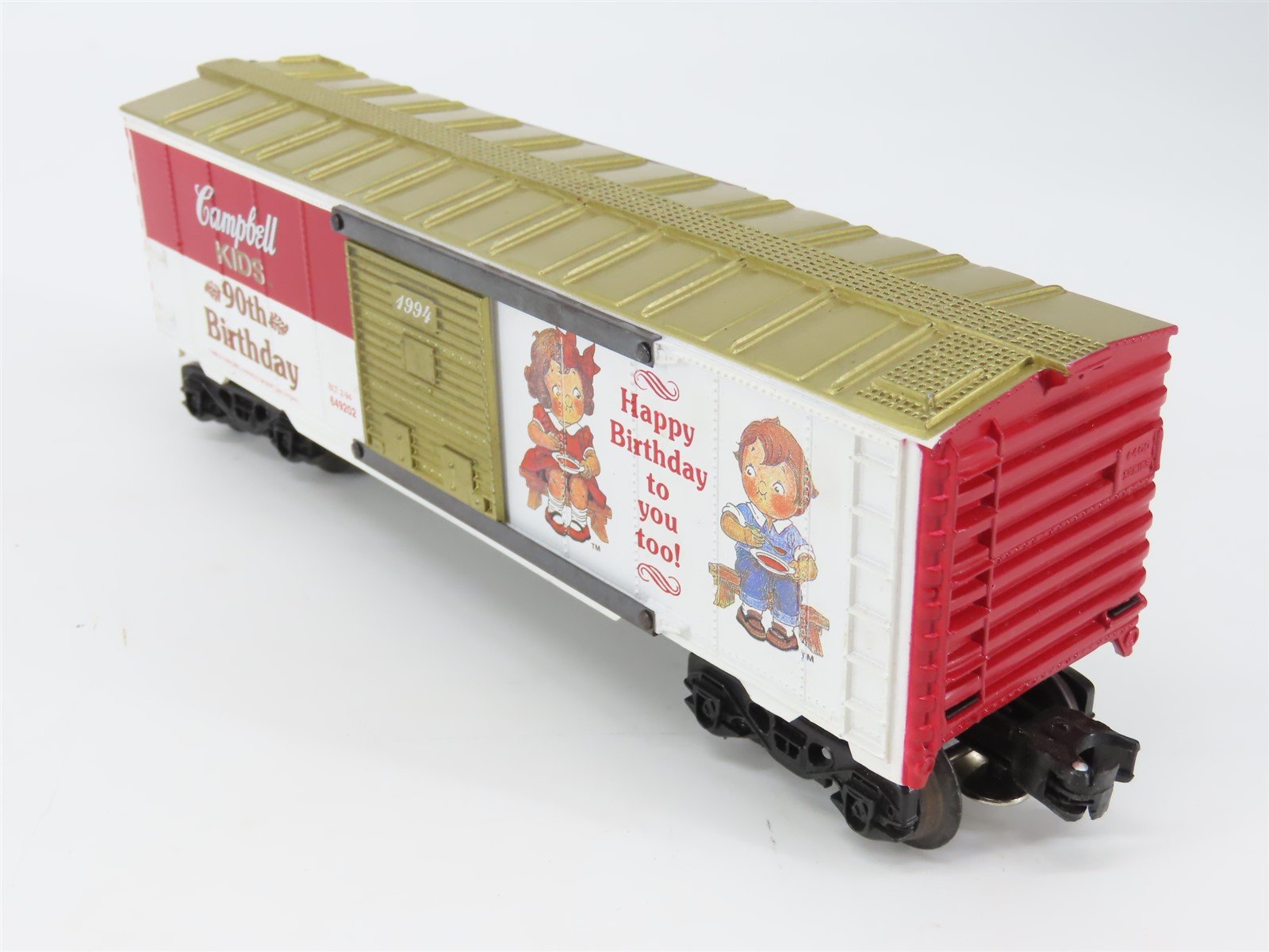 O Gauge 3-Rail K-Line K649202 Campbell Kids 90th Birthday Boxcar 1994