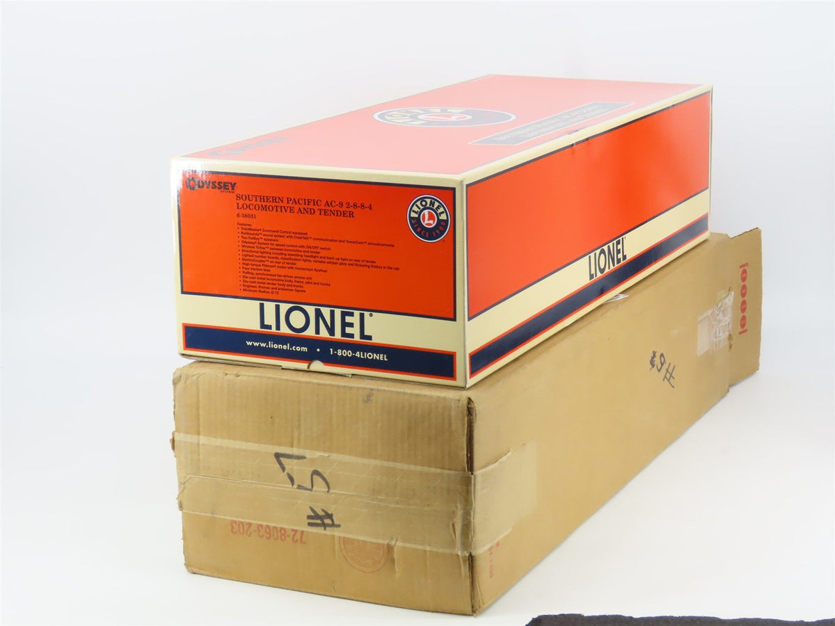 O Gauge 3-Rail Lionel 6-38031 SP Southern Pacific AC-9 2-8-8-4 Steam Loco #3809