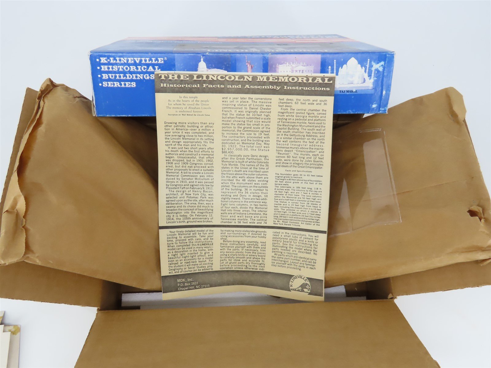 O 1/48 Scale K-Lineville Historical Building Series Kit K-4195 Lincoln Memorial