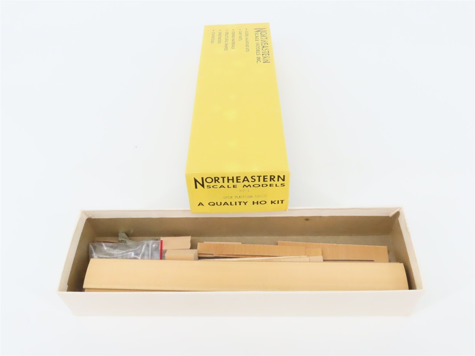 HO Scale Northeastern Scale Models Kit HP-1 Open Platform Coach Passenger Car