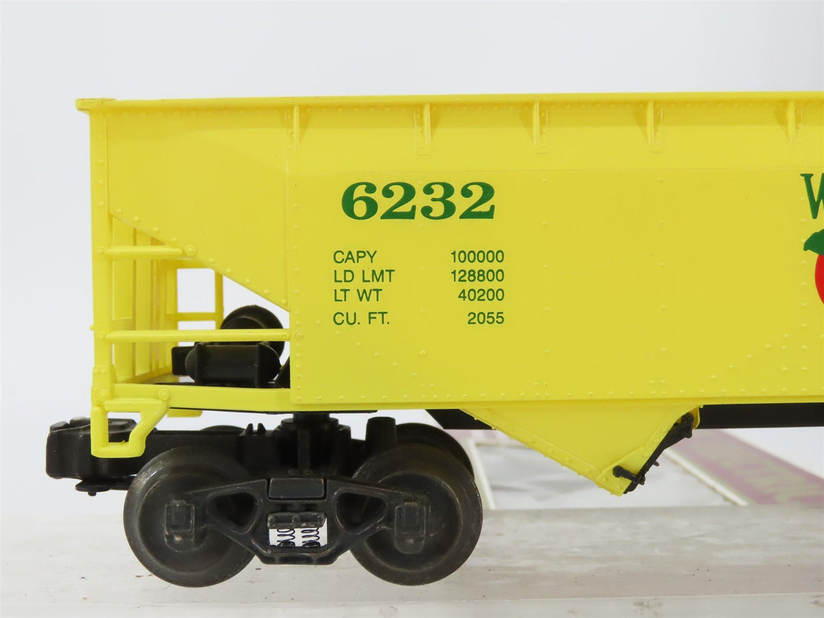 O Gauge 3-Rail K-Line K-6232 Whitehouse Apple Juice Two Bay Hopper #6232