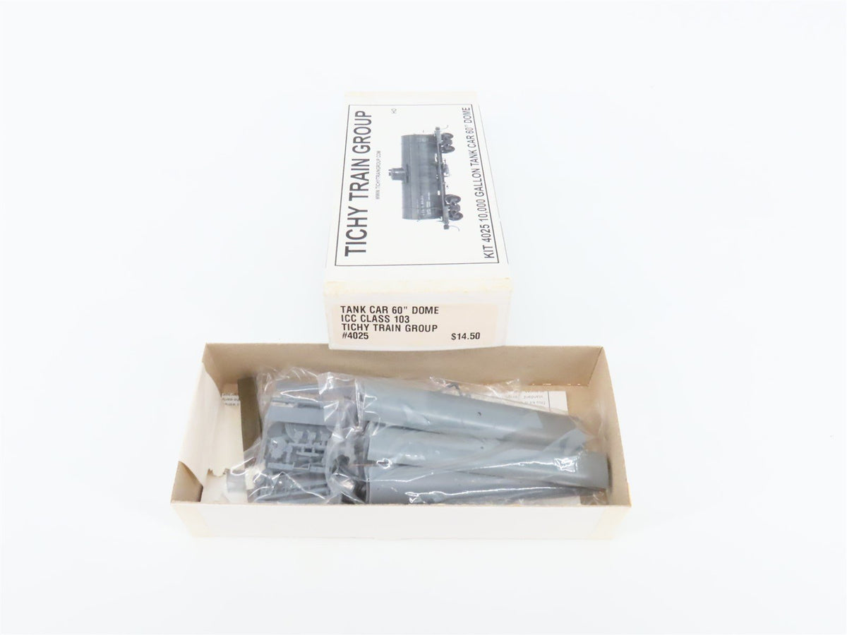 HO Scale Tichy Train Group Kit 4025 ICC Class 103 60&quot; Single Dome Tank Car