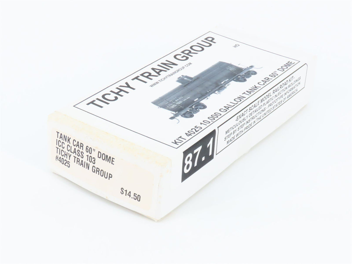 HO Scale Tichy Train Group Kit 4025 ICC Class 103 60&quot; Single Dome Tank Car
