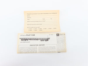 HO Scale Tichy Train Group Kit 4021 Undecorated 40' 50-Ton Flat Car