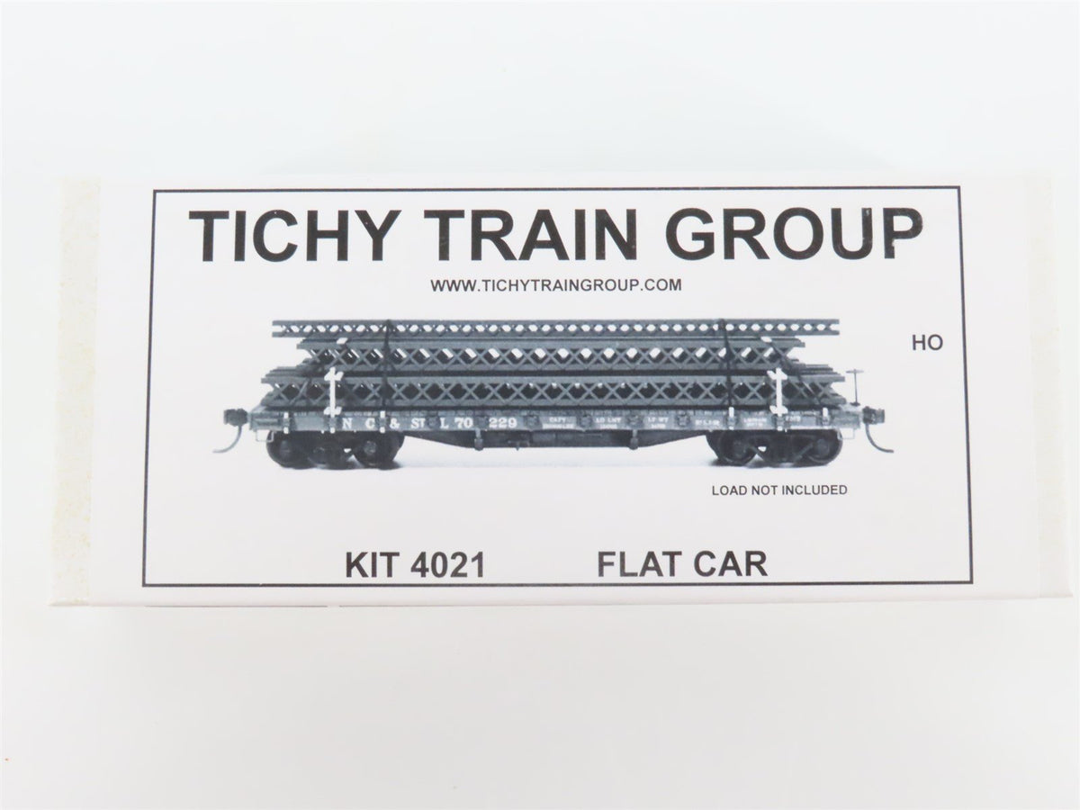 HO Scale Tichy Train Group Kit 4021 Undecorated 40&#39; 50-Ton Flat Car