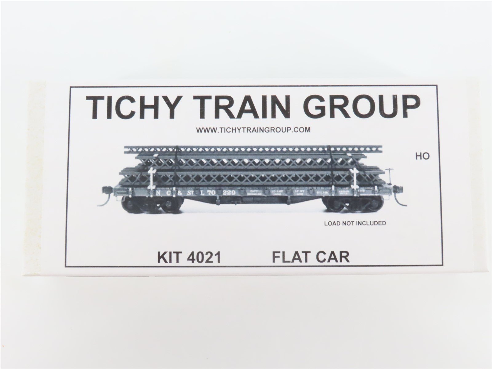 HO Scale Tichy Train Group Kit 4021 Undecorated 40' 50-Ton Flat Car