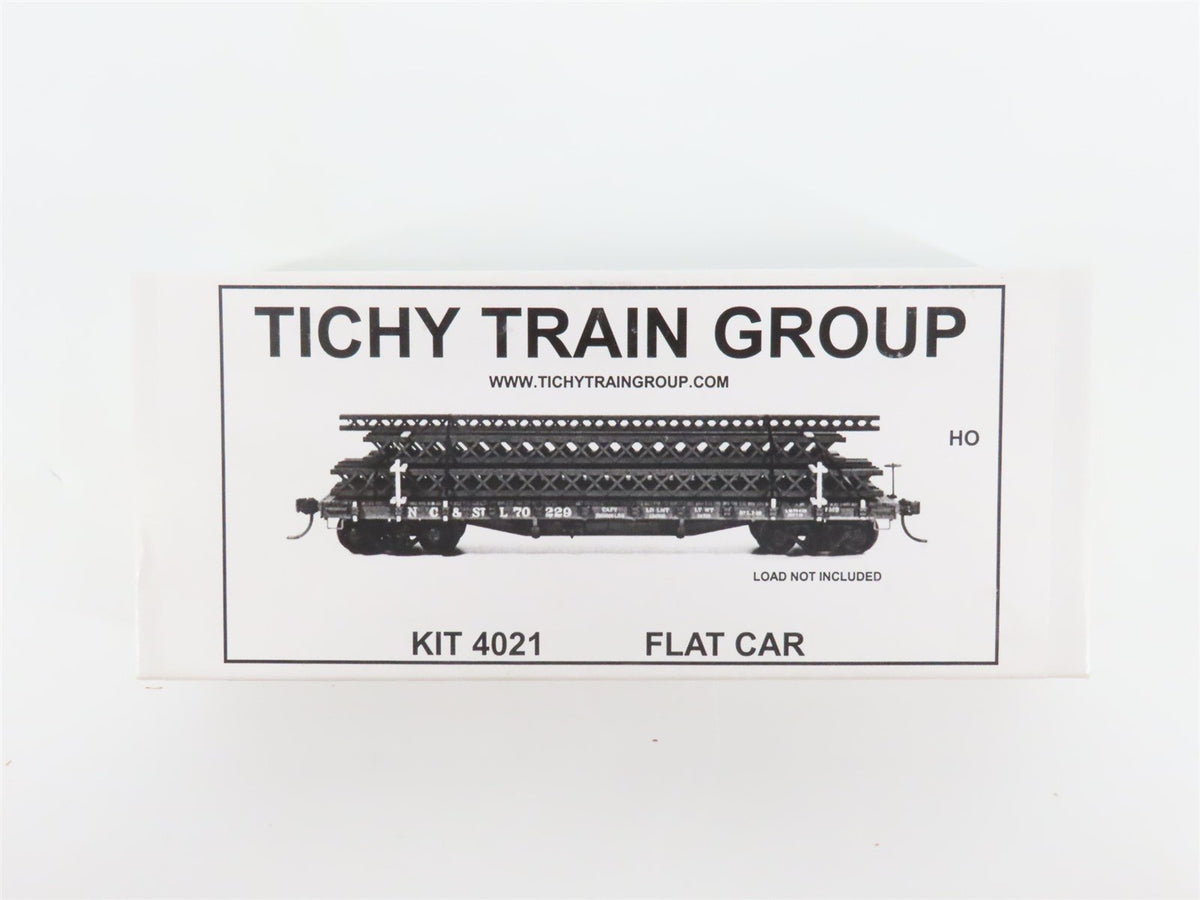 HO Scale Tichy Train Group Kit 4021 Undecorated 40&#39; 50-Ton Flat Car