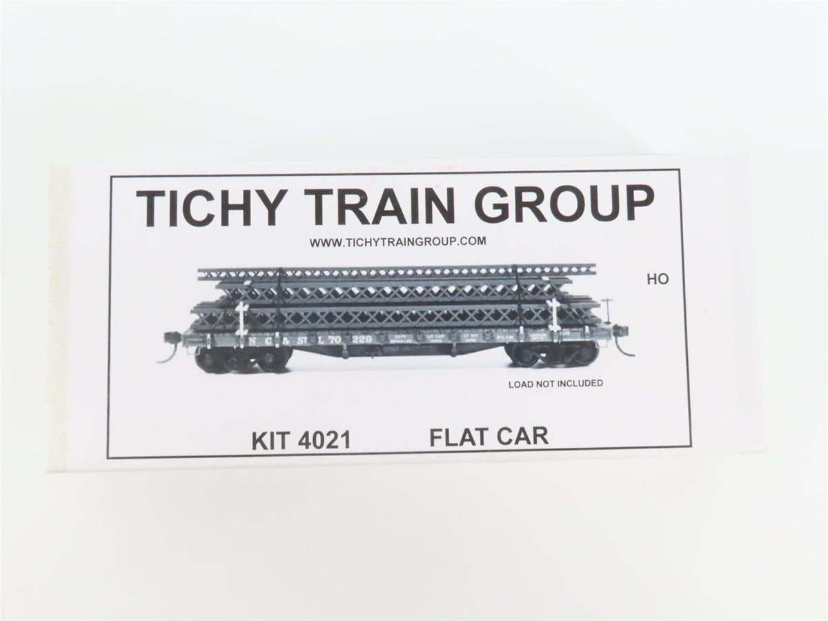 HO Scale Tichy Train Group Kit 4021 Undecorated 40&#39; 50-Ton Flat Car