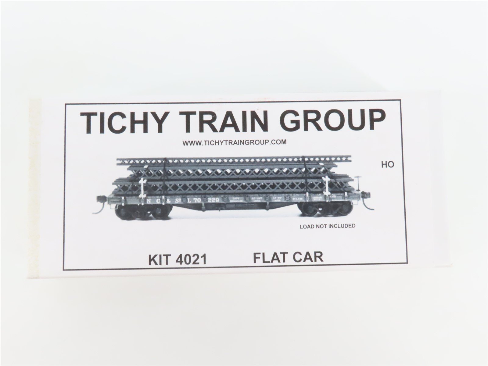 HO Scale Tichy Train Group Kit 4021 Undecorated 40' 50-Ton Flat Car