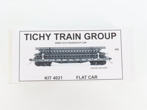 HO Scale Tichy Train Group Kit 4021 Undecorated 40' 50-Ton Flat Car
