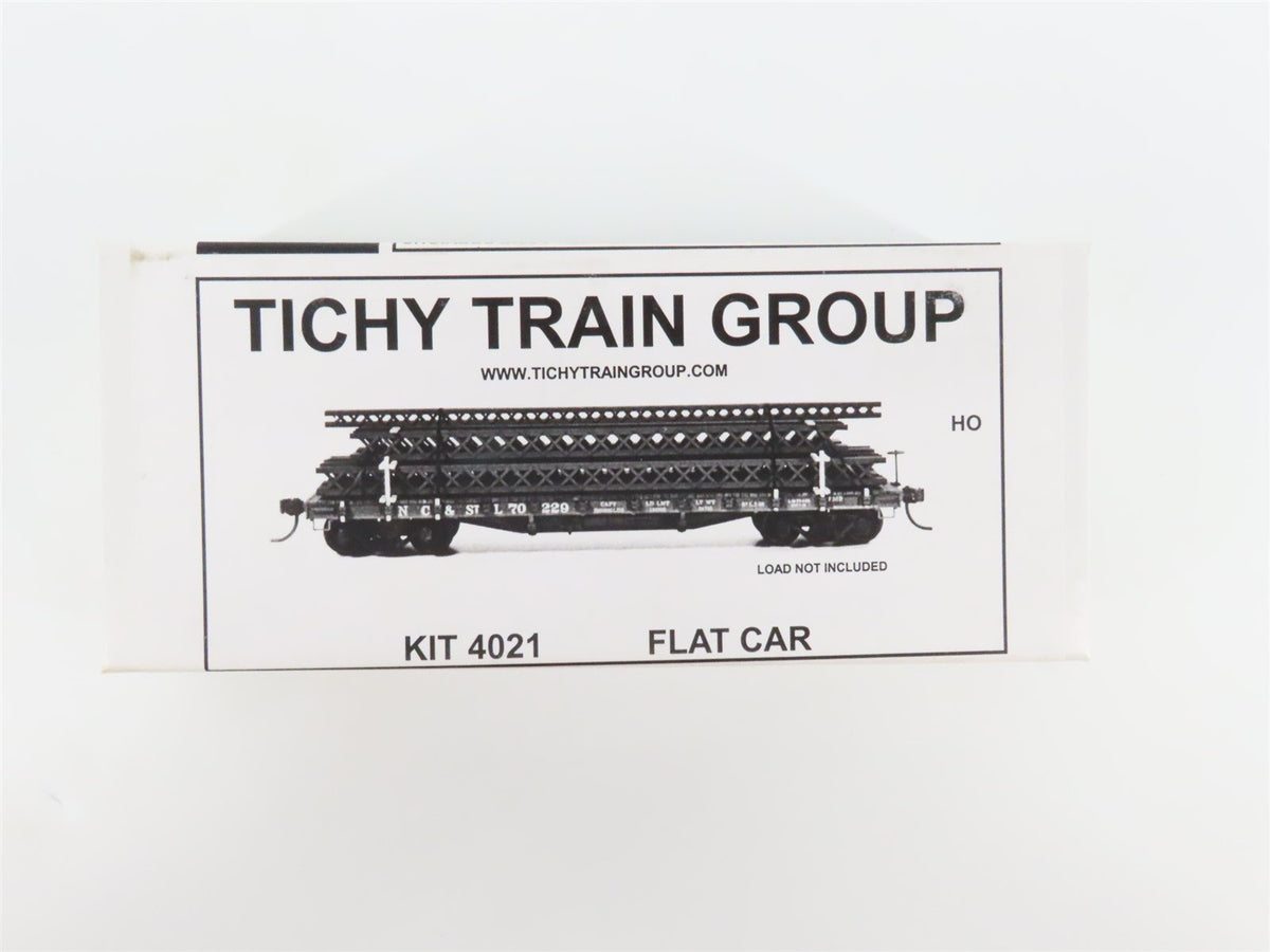 HO Scale Tichy Train Group Kit 4021 Undecorated 40&#39; 50-Ton Flat Car