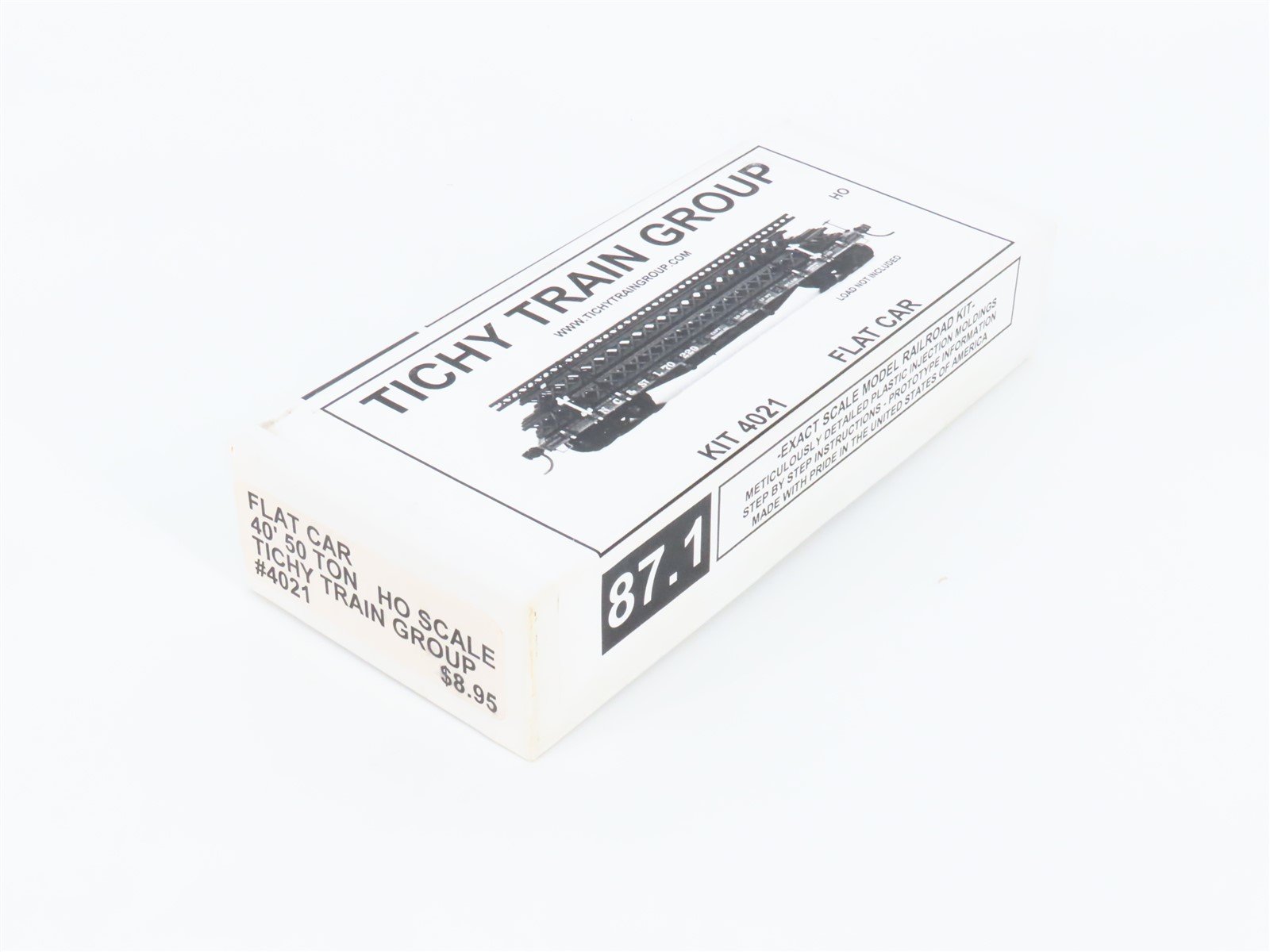 HO Scale Tichy Train Group Kit 4021 Undecorated 40' 50-Ton Flat Car