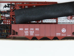 LOT of 12 HO Scale Bowser Kits 54051 PRR Circle Keystone 4-Bay Hoppers w/ Loads