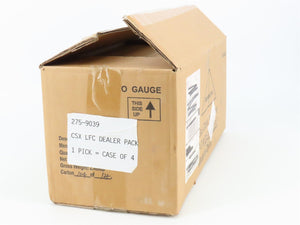 O Gauge 3-Rail Menards 275-9038 CSX Flat Car Set of 4 #6913, 6914, 6915, 6916