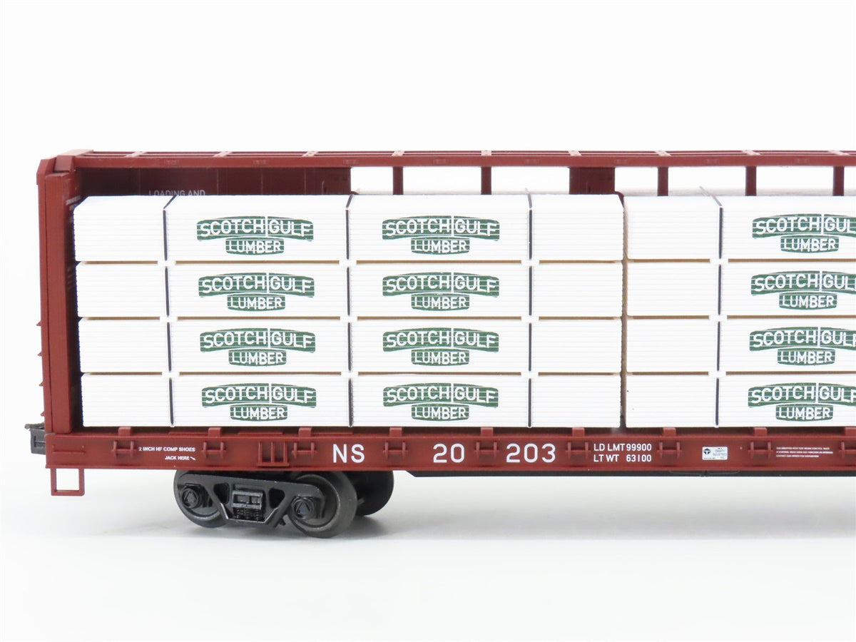 O Gauge 3-Rail MTH 20-95349 NS Center Beam Flat Car w/Load Set of 2