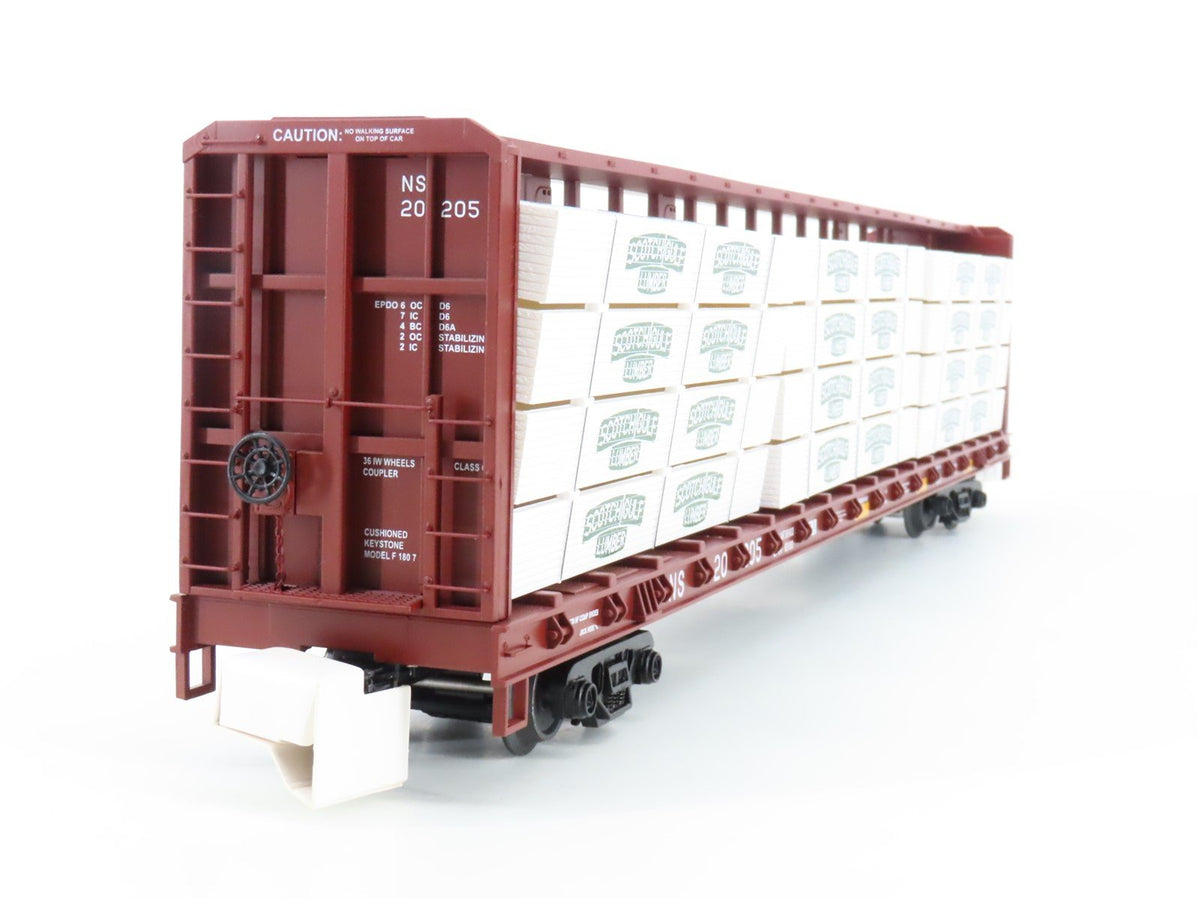 O Gauge 3-Rail MTH 20-95349 NS Center Beam Flat Car w/Load Set of 2