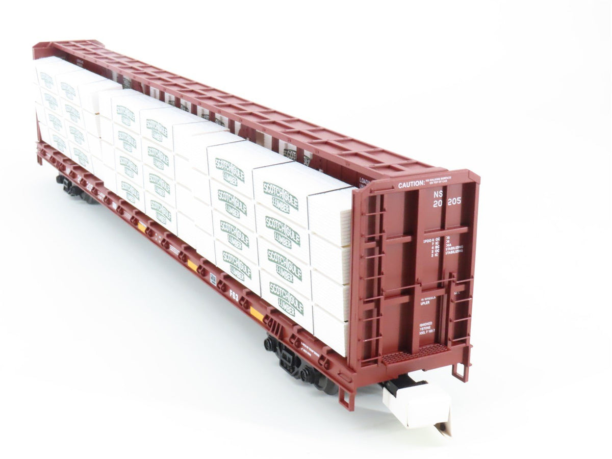 O Gauge 3-Rail MTH 20-95349 NS Center Beam Flat Car w/Load Set of 2