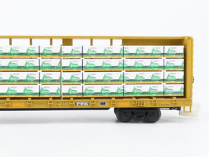 O Gauge 3-Rail MTH 20-95348 TTX TTZX Center Beam Flat Car w/Load Set of 2