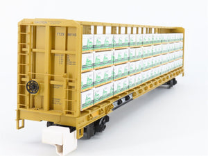 O Gauge 3-Rail MTH 20-95348 TTX TTZX Center Beam Flat Car w/Load Set of 2