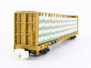O Gauge 3-Rail MTH 20-95348 TTX TTZX Center Beam Flat Car w/Load Set of 2