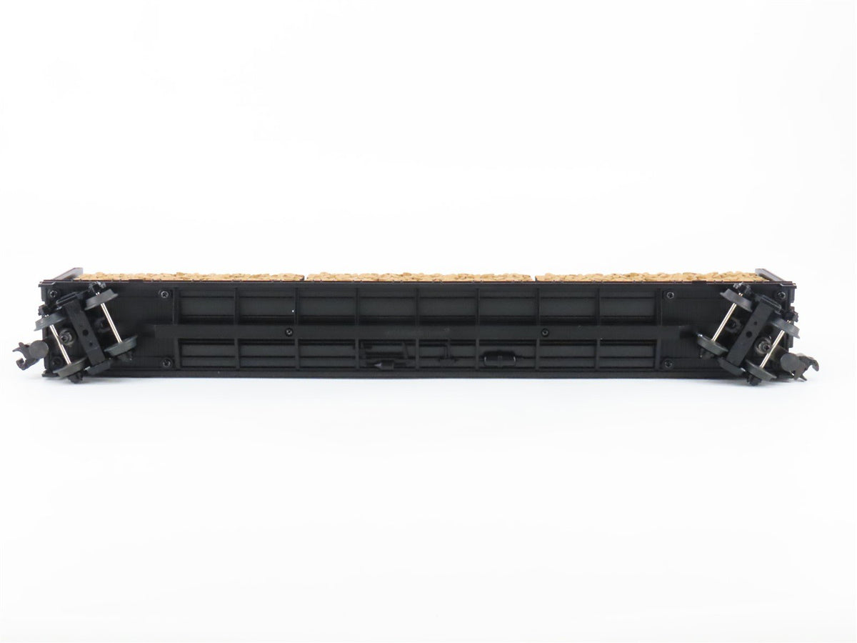 O Gauge 3-Rail MTH 20-98211 CSX Center Beam Flat Car w/ Log Load #1221