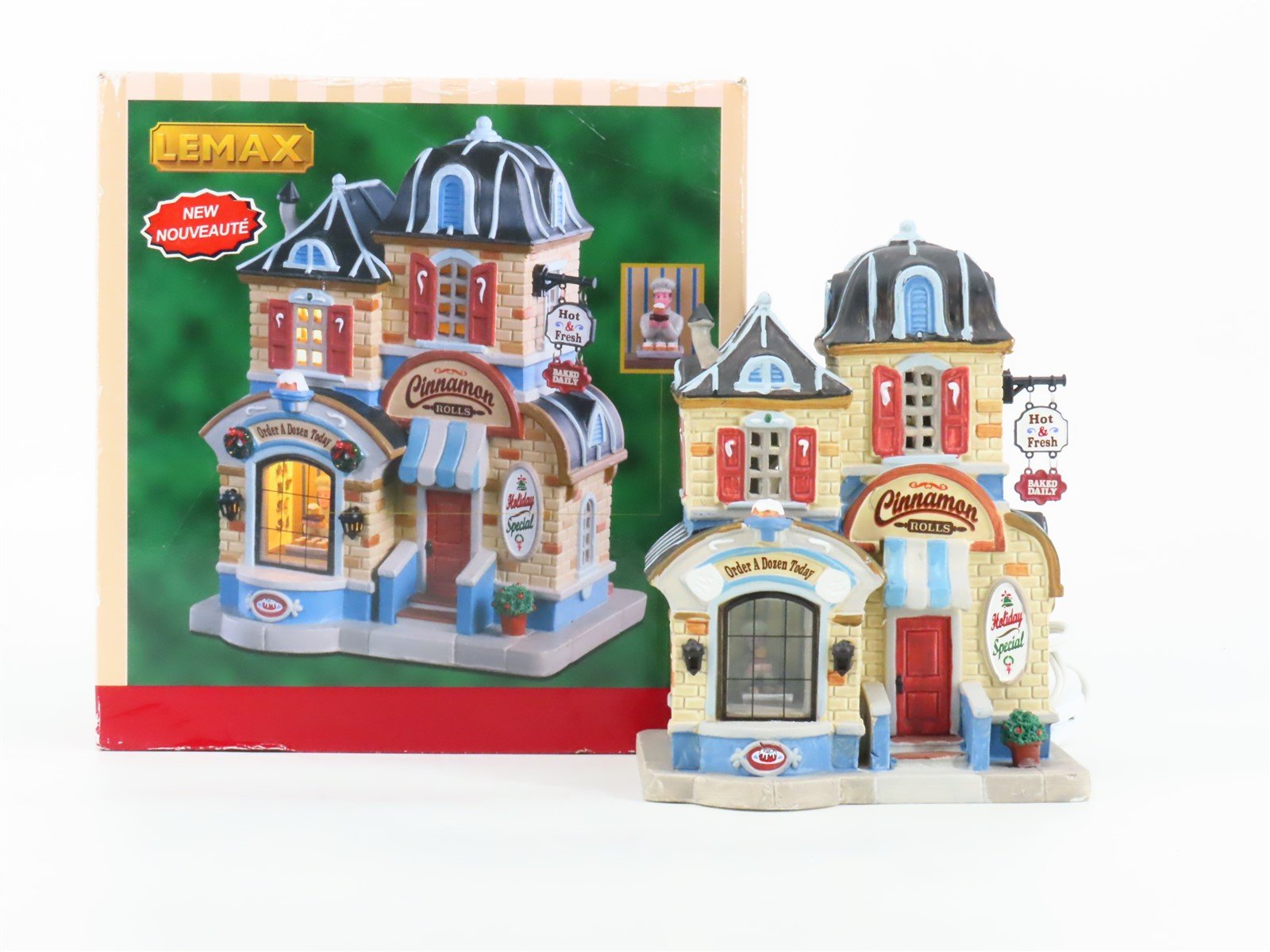 Lemax #05645 Cinnamon Roll Shop Porcelain Lighted Building