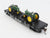 HO Athearn 8152 D&RGW Rio Grande 40' Flat Car #22317 w/ John Deere Tractors