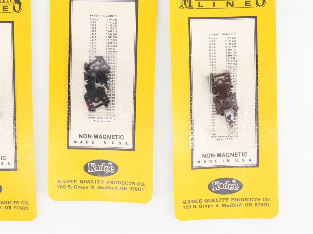 LOT of 9 Z 1/220 Scale Micro-Trains MTL Bettendorf &amp; Archbar Trucks &amp; Couplers