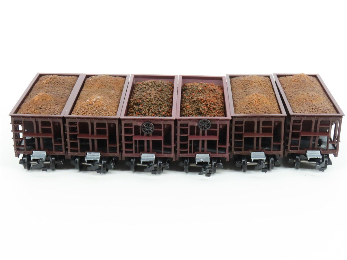 LOT of 12 HO Roundhouse LSI Lake Superior &amp; Ishpeming Ore Car #7138 w/Some Loads