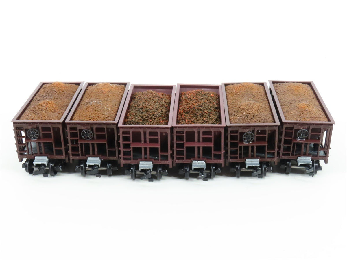 LOT of 12 HO Roundhouse LSI Lake Superior &amp; Ishpeming Ore Car #7138 w/Some Loads
