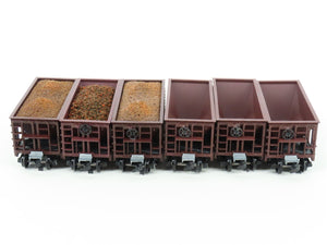 LOT of 12 HO Roundhouse LSI Lake Superior & Ishpeming Ore Car #7138 w/Some Loads
