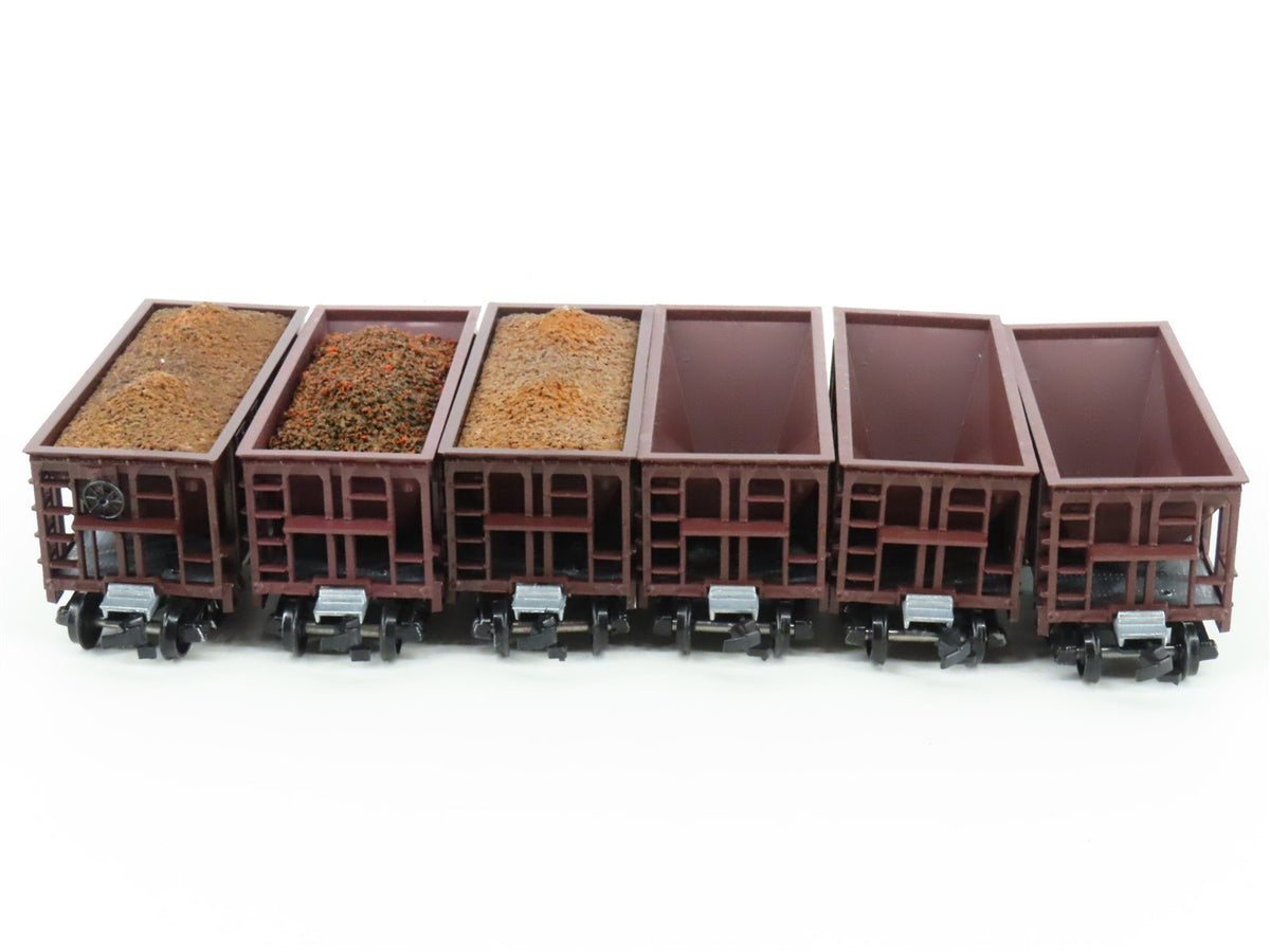 LOT of 12 HO Roundhouse LSI Lake Superior &amp; Ishpeming Ore Car #7138 w/Some Loads