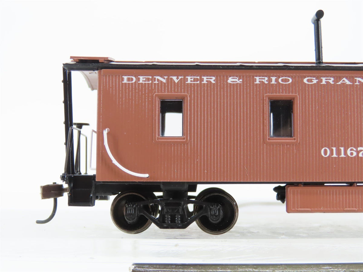 HO Scale Roundhouse 84362 D&amp;RGW Rio Grande 3 Window Wood Caboose #01167