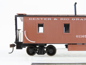 HO Scale Roundhouse 84362 D&RGW Rio Grande 3 Window Wood Caboose #01167