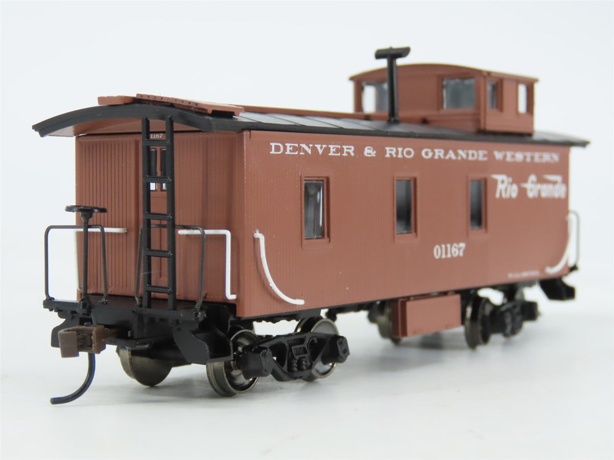 HO Scale Roundhouse 84362 D&amp;RGW Rio Grande 3 Window Wood Caboose #01167