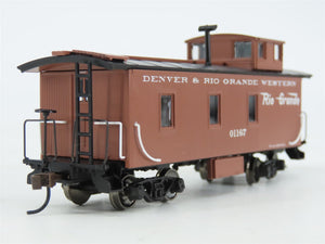 HO Scale Roundhouse 84362 D&RGW Rio Grande 3 Window Wood Caboose #01167