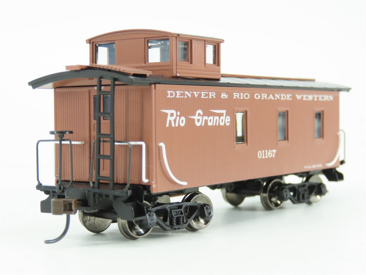 HO Scale Roundhouse 84362 D&amp;RGW Rio Grande 3 Window Wood Caboose #01167